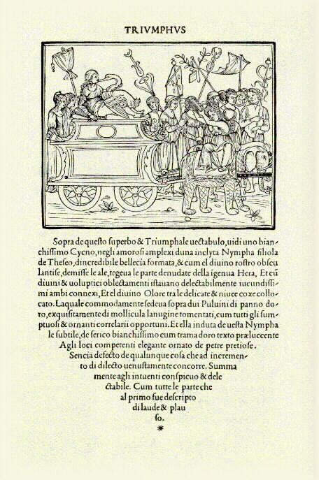 En 1508, pintó leda y el cisne, una composición diferente del tema con leda de pie, 12 desnuda, acariciando al cisne, con los dos pares de gemelos, y sus enormes huevos rotos. Leda y el cisne: Leda en el Hypnerotomachia Poliphili