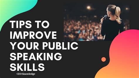 Tips To Improve Your Public Speaking Skills Ceo Knowledge Youtube