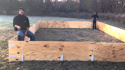 Ideally, the rink should be built on fairly level terrain. Backyard ice rink using plywood boards - YouTube