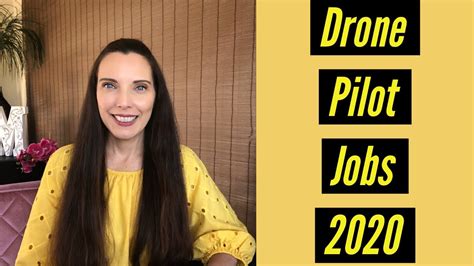Drone Pilot Jobs 2020 Youtube