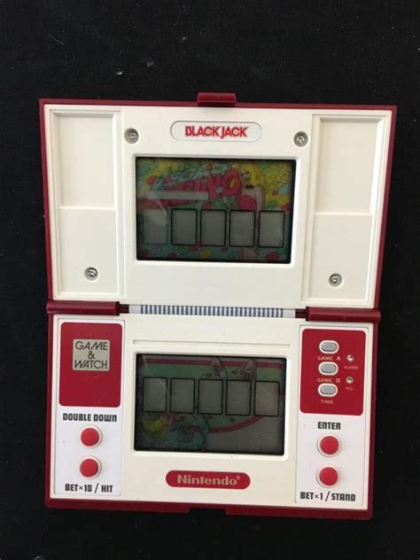 A Nintendo Black Jack Game And Watch