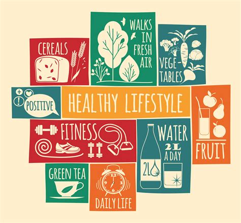 Vector illustration of Healthy lifestyle. 295121 Vector Art at Vecteezy