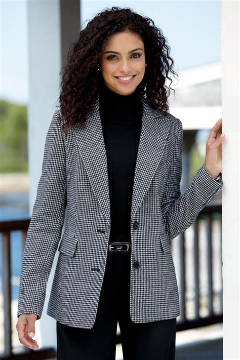 the classic wool blend paid blazer chadwicks of boston outfit ideen outfit