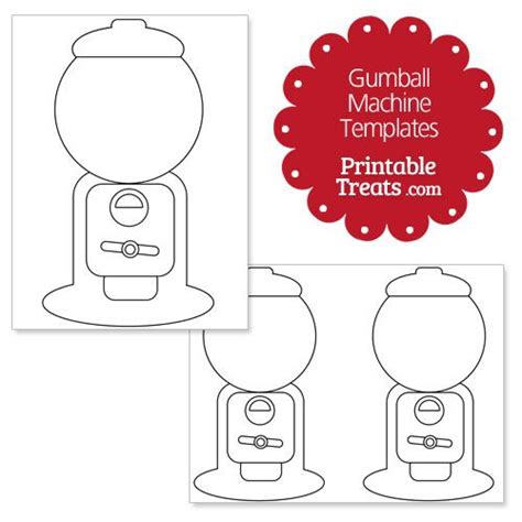Printable Gumball Machine Template