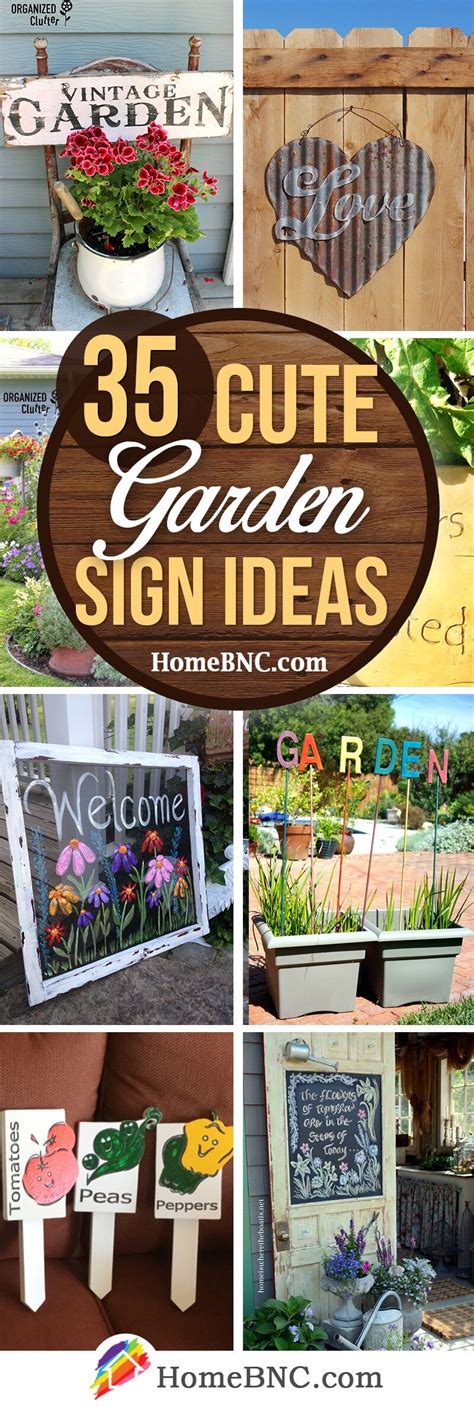50 Cute Garden Sign Ideas To Make Your Yard More Inviting Garden