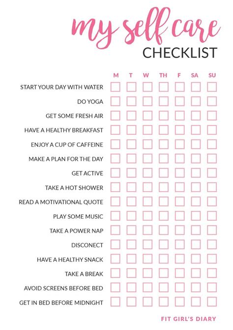 My At-Home Self Care Routine + FREE Printable Self Care Checklist