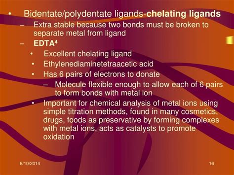 Bidentate synonyms, bidentate pronunciation, bidentate translation, english dictionary definition of bidentate. PPT - Transition Metals (Ligands) PowerPoint Presentation ...
