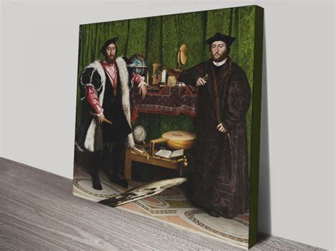 Hans Holbein The Ambassadors Wall Art Blue Horizon Prints Australia