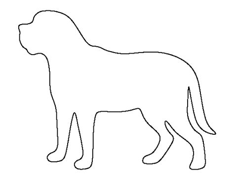 Printable Mastiff Template Dog Template Dog Quilts Dog Outline