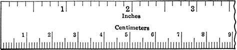 Centimeter Inches Ruler