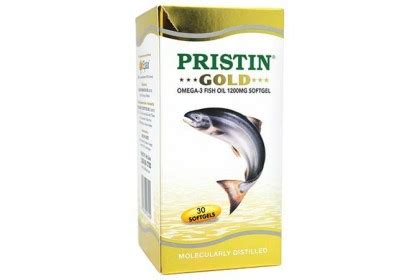 Each 1640mg softgel capsule contains 1200mg fish oil providing: MPLUS PRISTIN GOLD OMEGA-3 FISH OIL 1200MG SOFTGEL 30S