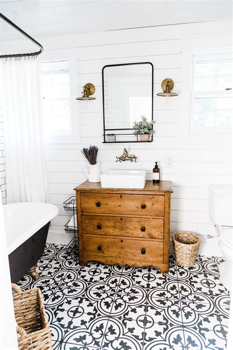 If you're looking for ways to update a functional but outdated bathroom without breaking the bank, this gorgeous farmhouse bathroom remodel in oklahoma is the perfect inspiration. our modern farmhouse bathroom remodel. - dress cori lynn