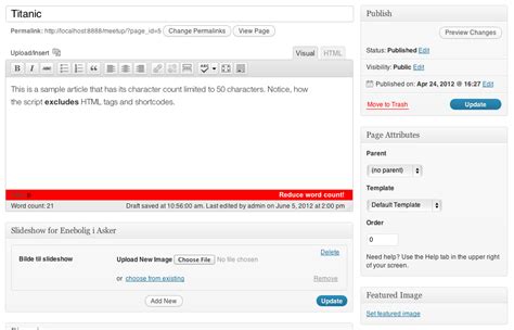 Maybe you would like to learn more about one of these? Limit the Number of Words or Characters in WordPress ...