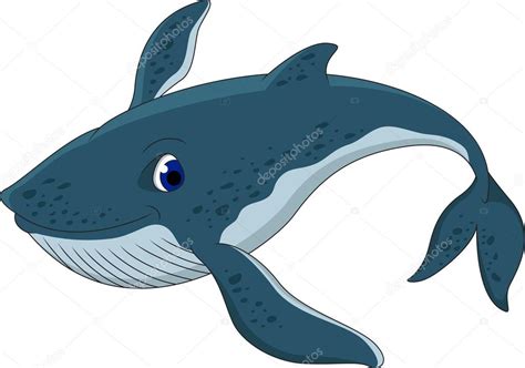 Cute Blue Whale Cartoon — Stock Vector © Starlight789 24446315