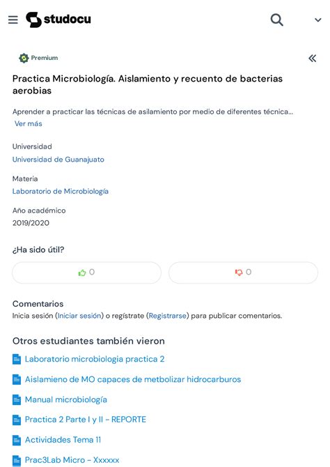 Practica Microbiologia Aislamiento Y Recuento De Bacterias Aerobias