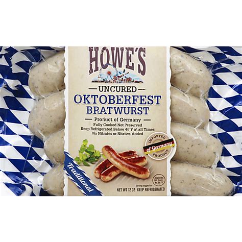 Howes Bratwurst Oktoberfest Traditional Uncured Shop Green Way