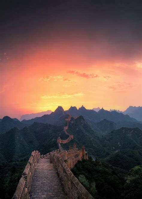 Coiour My World Jinshanling Sunrise Great Wall Of China Jay