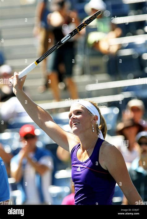 Melanie Oudin Of The United States Competes Against Olga Savchuk Of The