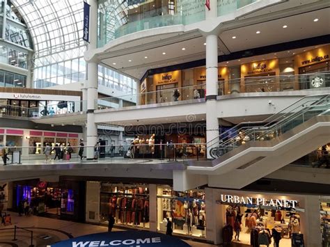 Eaton Center Shopping Mall In Toronto Editorial Image Image Of Busy