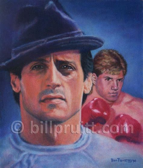 Sylvester Stallone Rocky Balboa Art Print X Signed And Etsy