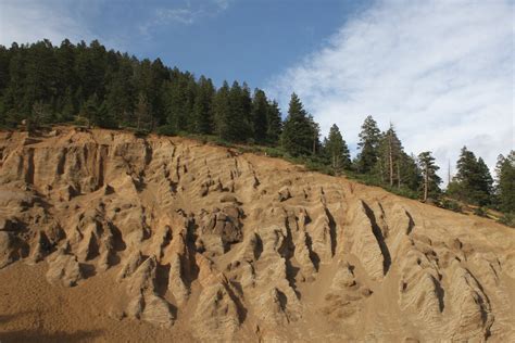 Mountain Ridge With Erosion In Foreground Picture Free Photograph