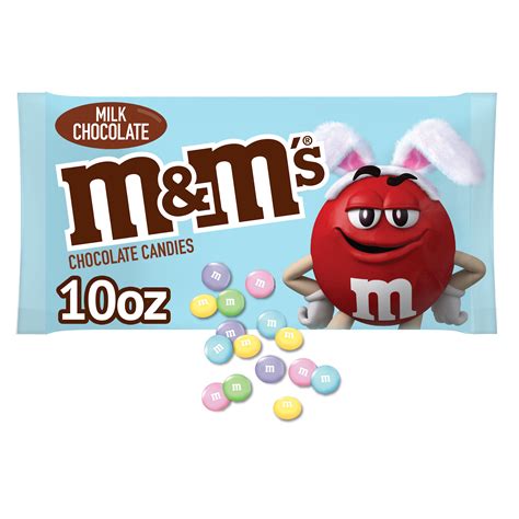 Mandms Pastel Mix Easter Milk Chocolate Candy 10 Oz Bag
