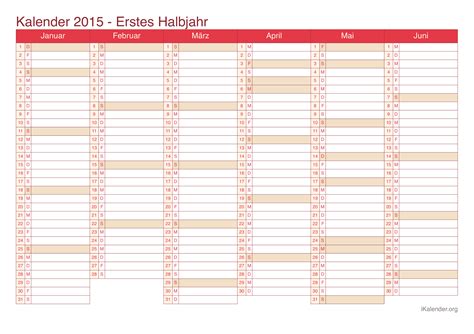 Kalender 2015 Zum Ausdrucken