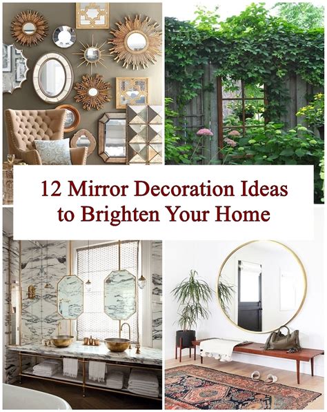 12 Mirror Decoration Ideas To Brighten Your Home ~