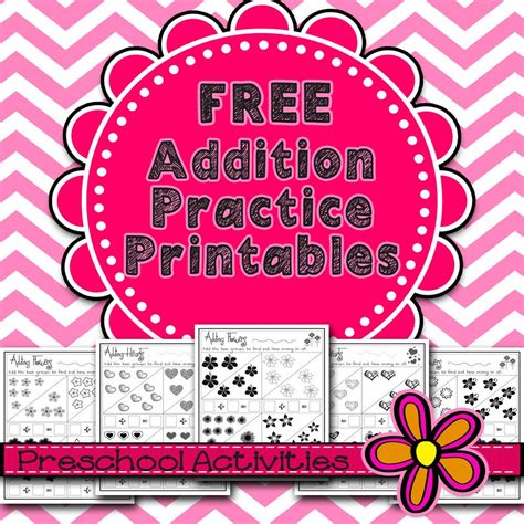 Free Addition Printables For Preschoolers Addition Printables