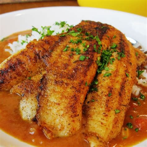 Remove fish from grill with a large spatula to avoid breaking fillets. Creole Redfish Court-bouillon | Emerils.com