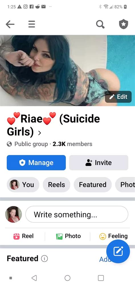 Riae Suicide Check Out My Group On Facebook Nudes RiaeSuicide NUDE