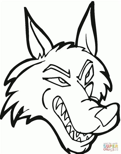 Grey Wolf Coloring Pages At Getcolorings Free Printable Colorings