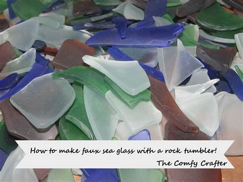 The Comfy Crafter How To Make Sea Glass With A Rock Tumbler Chicken Of The Sea And It S Not