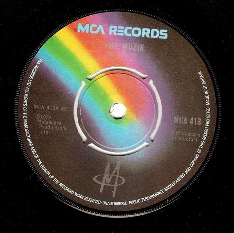 M Pop Muzik Vinyl Record 7 Inch Mca 1979