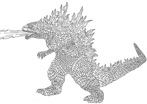 Dibujos De Godzilla Para Colorear Wonder