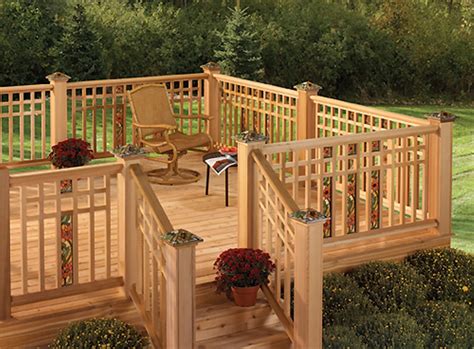 Cedar Deck Railing Designs — Rickyhil Outdoor Ideas