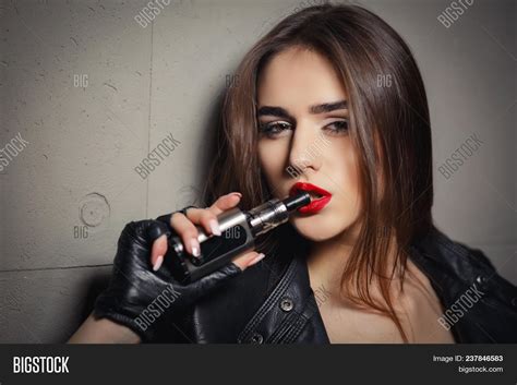 Modern Girl Smoking Image And Photo Free Trial Bigstock