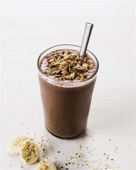 Salted Chocolate Hemp Shake For Two The Happy Foodie