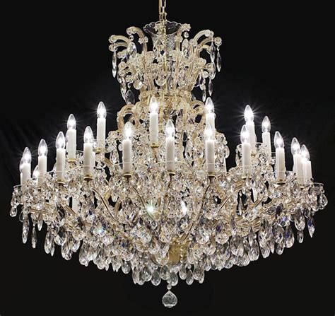 The Large 36 Flames Maria Theresa Crystal Chandelier With Crystal