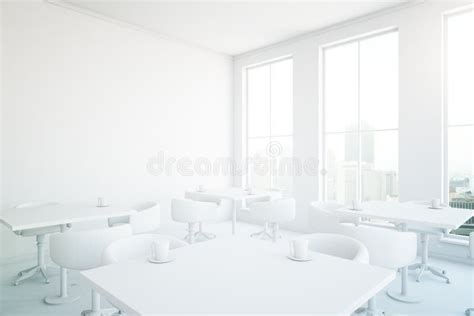 White Cafe Interior Stock Illustration Illustration Of Estate 78584269