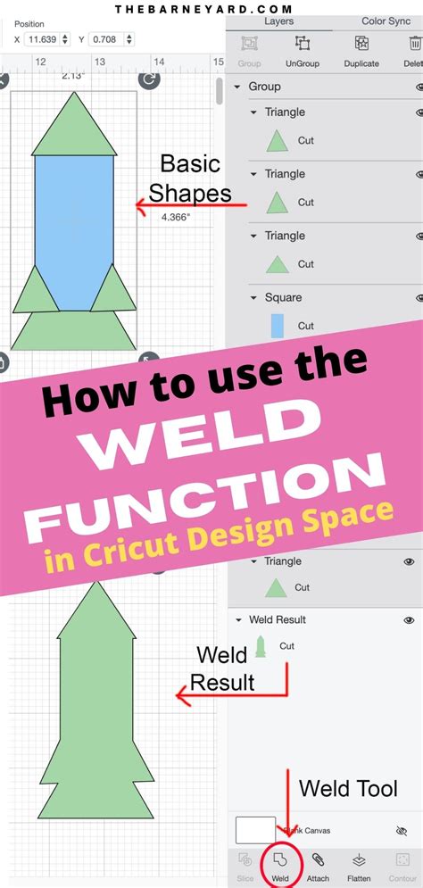 How To Use Weld In Cricut Design Space The Barne Yard