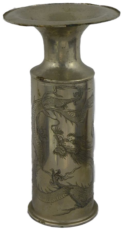 trench art made by chinese labou