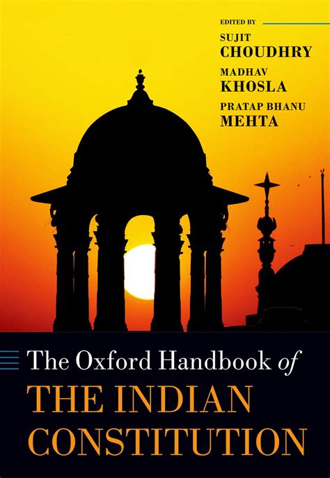 Oxford Constitutional Law The Oxford Handbook Of The Indian Constitution