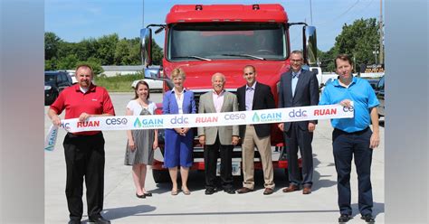 Ruan Celebrates New Cng Station Opening Fleetowner