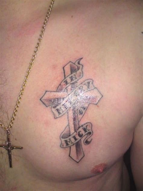 update more than 82 cross tattoos for mens chest super hot thtantai2