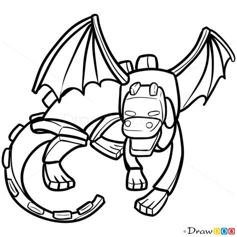 Minecraft Ender Dragon Colour In Minecraft Ender Dragon Drawing At