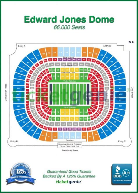 the dome st louis seating chart