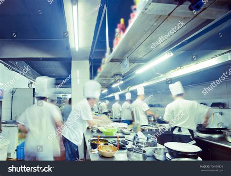 Motion Chefs Restaurant Kitchen Stock Photo 706498828 Shutterstock
