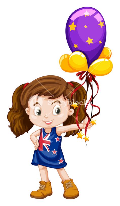 Girl With Balloon Drawing Free Download On Clipartmag