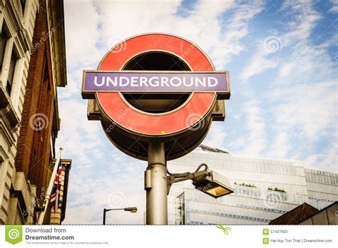 London Underground Sign Editorial Stock Photo Image Of Building 57427903